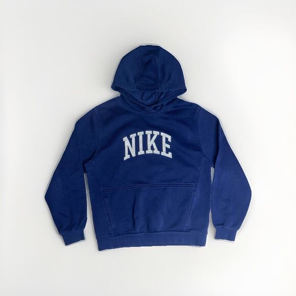 Nike Spell Out Sportswear Club Fleece Kids Youth Boys Pullover Hoodie Size XL - Picture 3 of 7